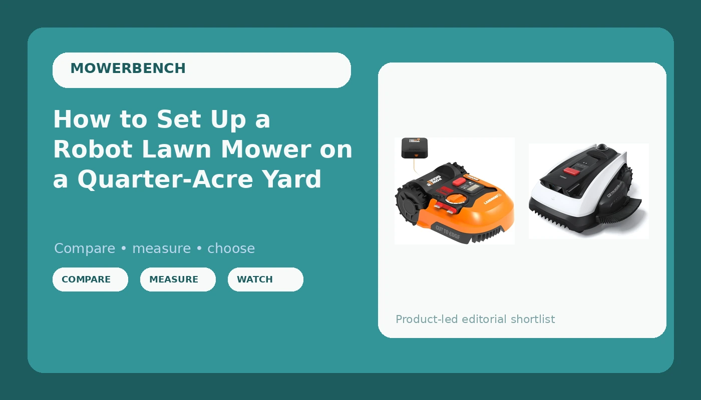 How to Set Up a Robot Lawn Mower on a Quarter-Acre Yard