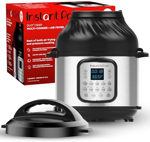 Instant Pot Duo Crisp 6 Qt 11-in-1 Air Fryer + Pressure Cooker