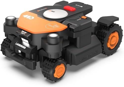 WORX Robot Lawn Mower 4WD for 1 Acre, No Perimeter Wire, WR344
