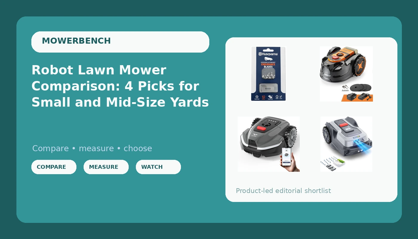 Robot Lawn Mower Comparison: 4 Picks for Small and Mid-Size Yards