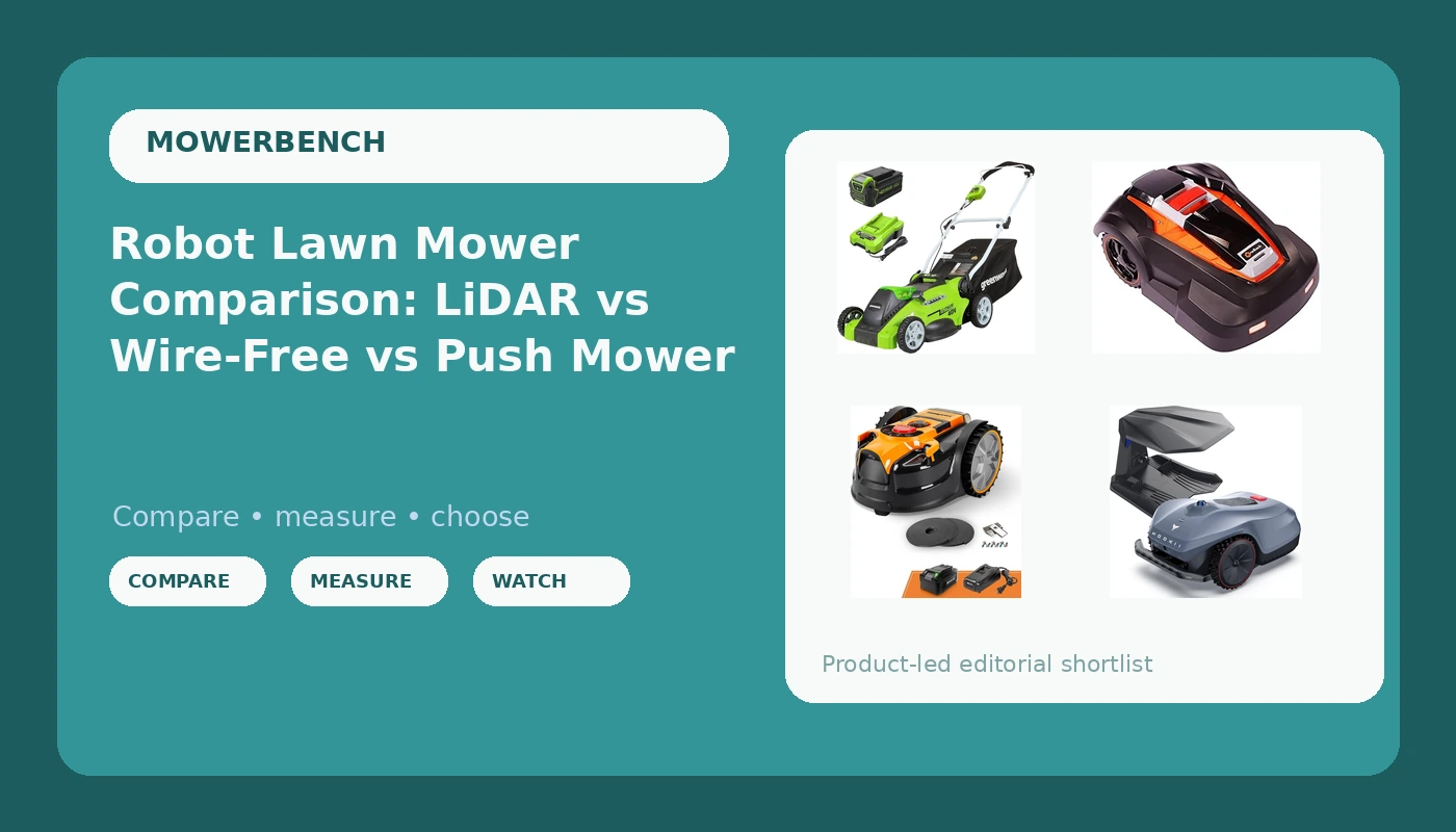 Robot Lawn Mower Comparison: LiDAR vs Wire-Free vs Push Mower