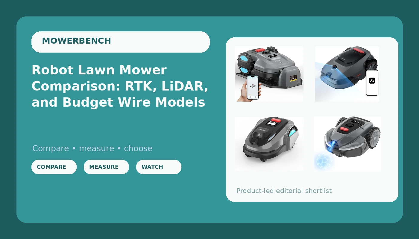 Robot Lawn Mower Comparison: RTK, LiDAR, and Budget Wire Models
