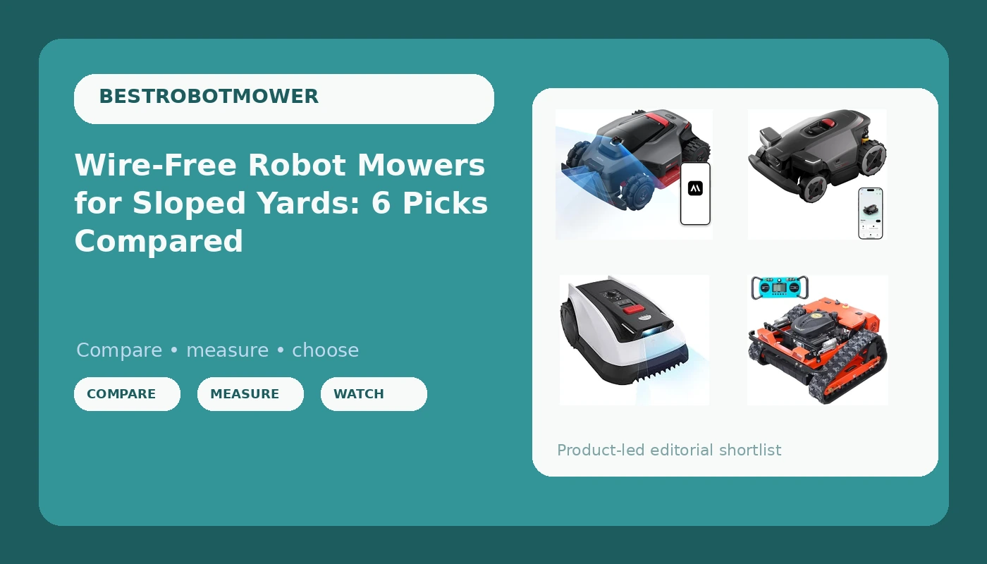 Wire-Free Robot Mowers for Sloped Yards: 6 Picks Compared